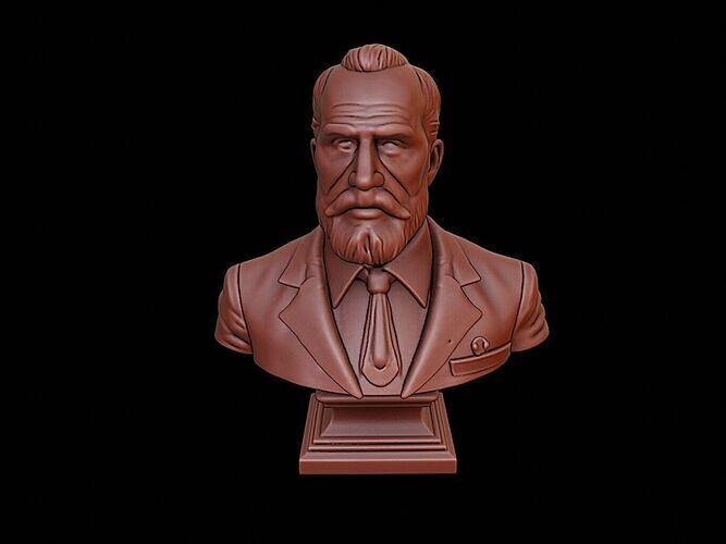Nikolai Przhevalsky Bust 3D print model