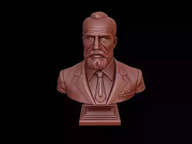 Nikolai Przhevalsky Bust 3D print model