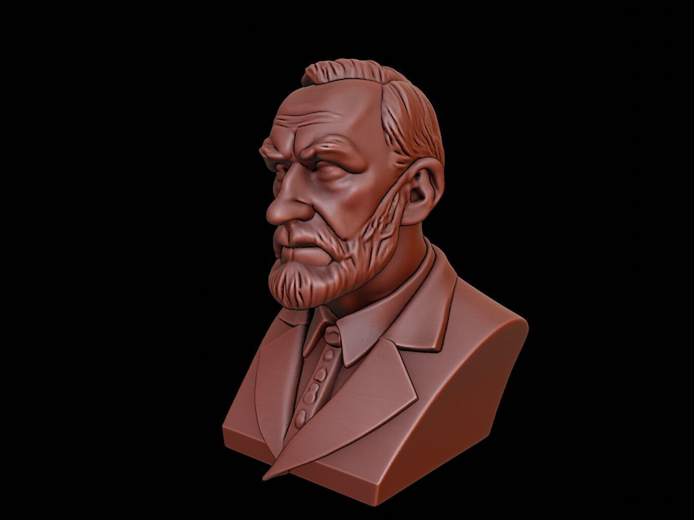 Nikolai Przhevalsky Bust 3D print model_2