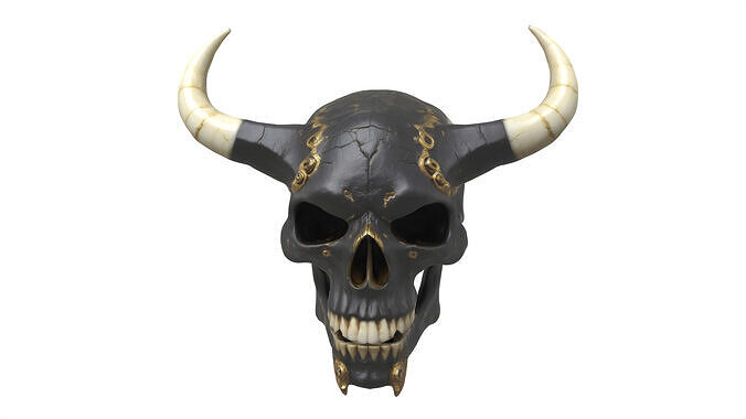 skull Low-poly 3D model