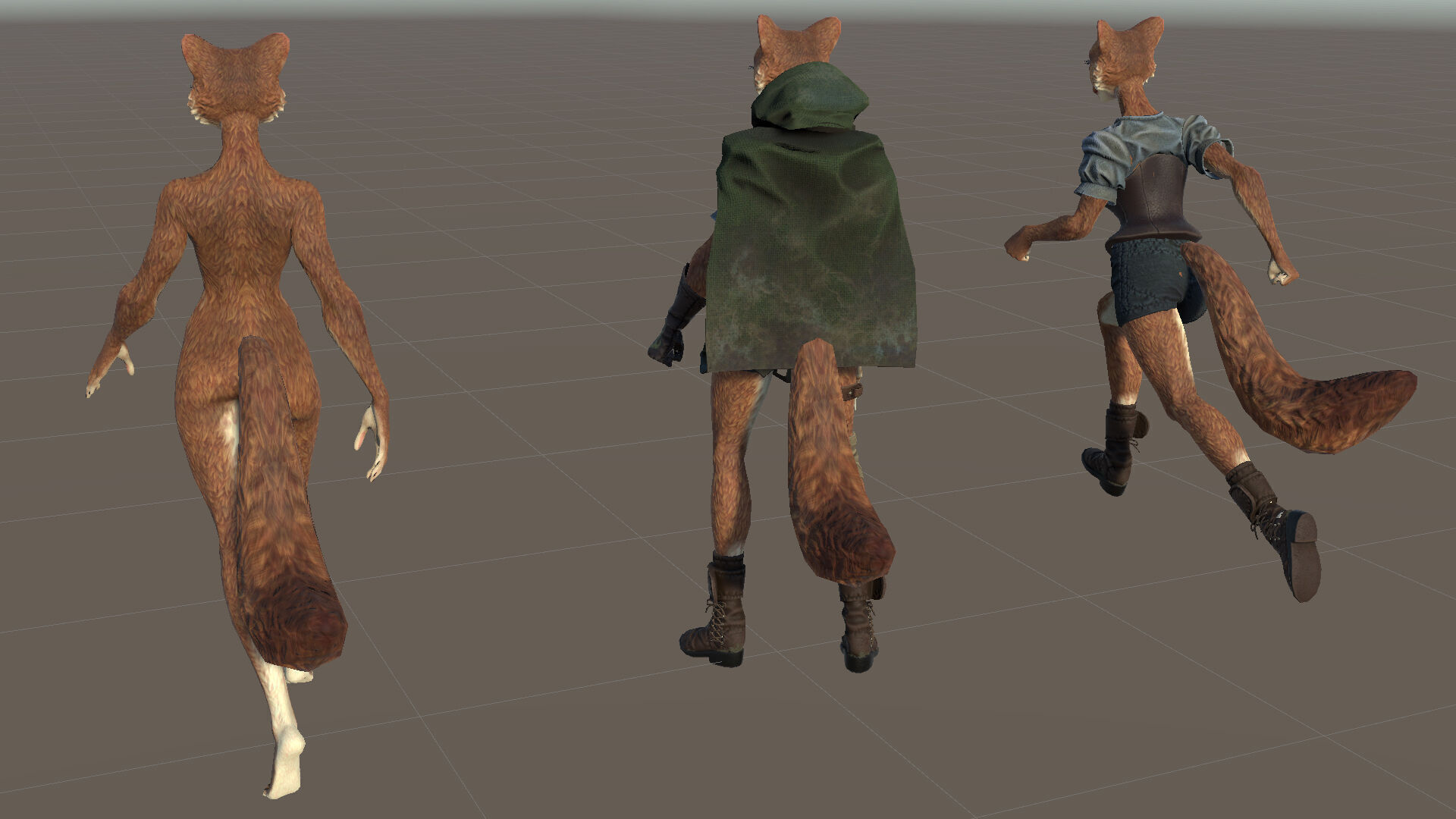 Ermine Girl Pathfinder Low-poly 3D model_18