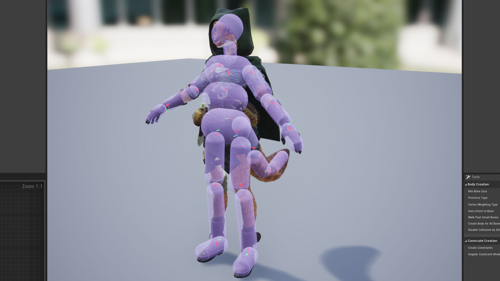 Ermine Girl Pathfinder Low-poly 3D model_8