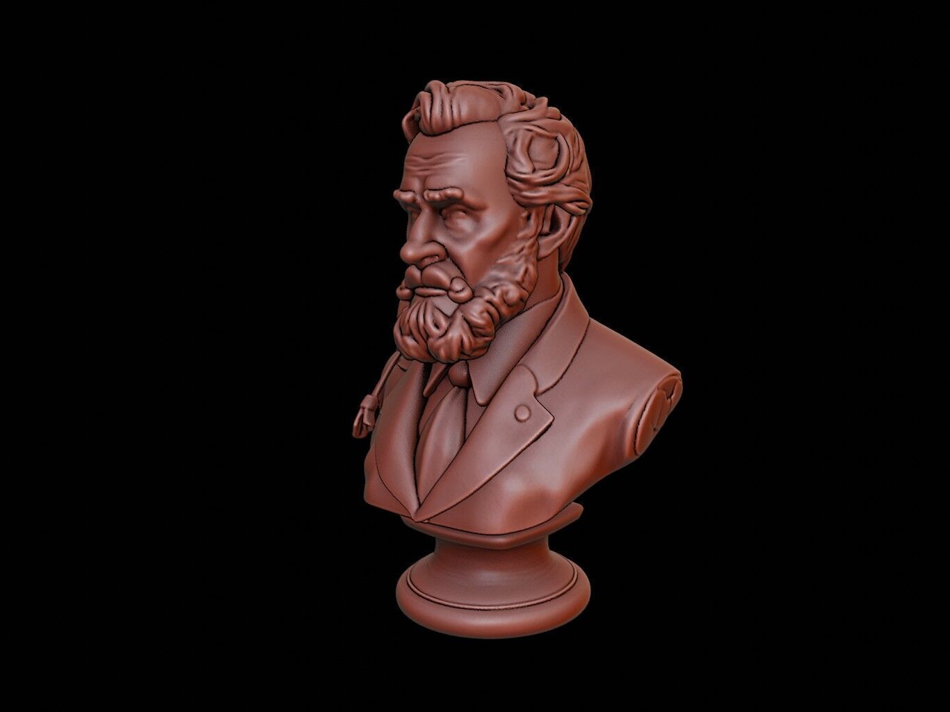 Rene-Robert Cavelier Bust 3D print model_2