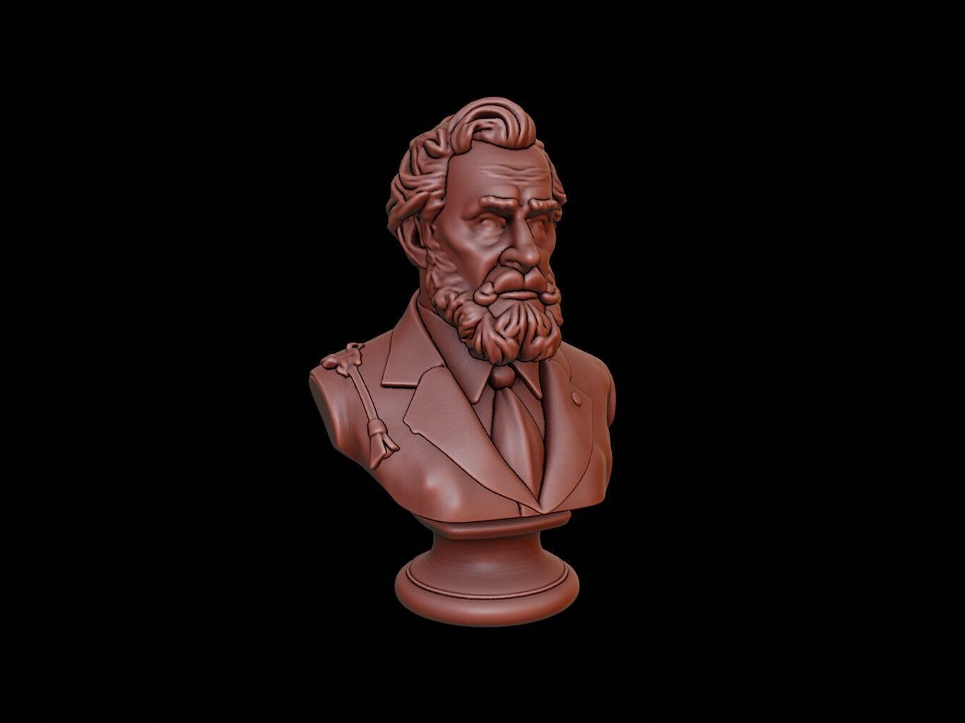 Rene-Robert Cavelier Bust 3D print model_1