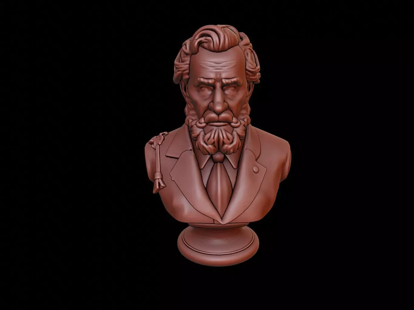 Rene-Robert Cavelier Bust 3D print model_0