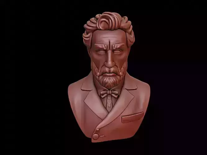 Rene-Robert Cavelier Bust 3D print model