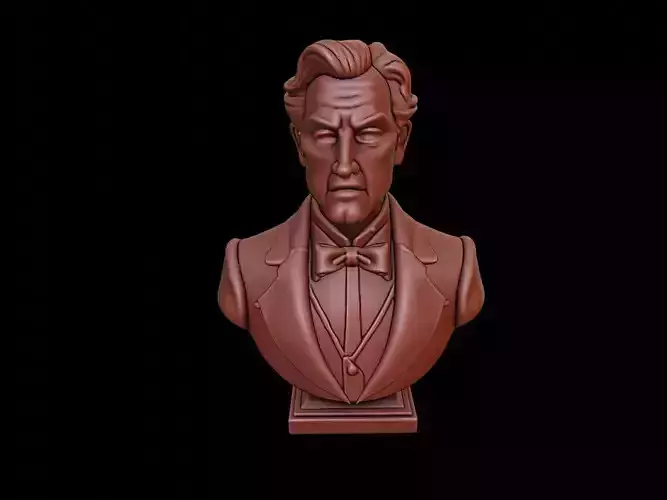 Rene-Robert Cavelier Bust 3D print model
