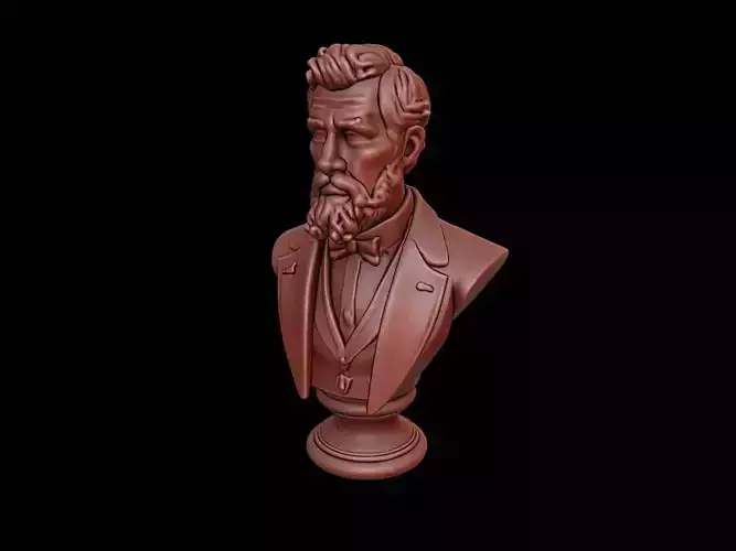 Rene-Robert Cavelier Bust 3D print model