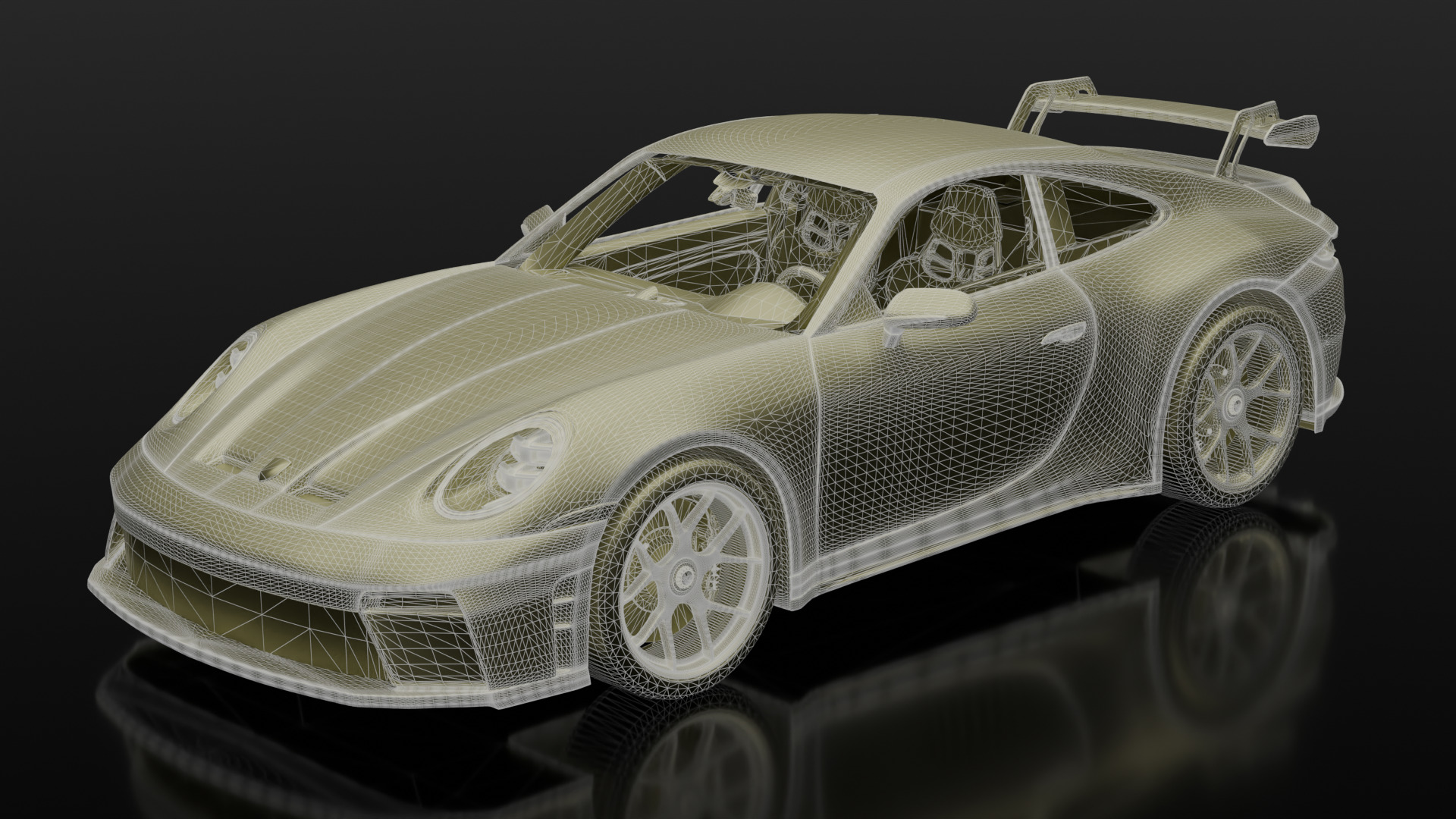 Porsche 911 GT3 Weissach 2025  3D model_7