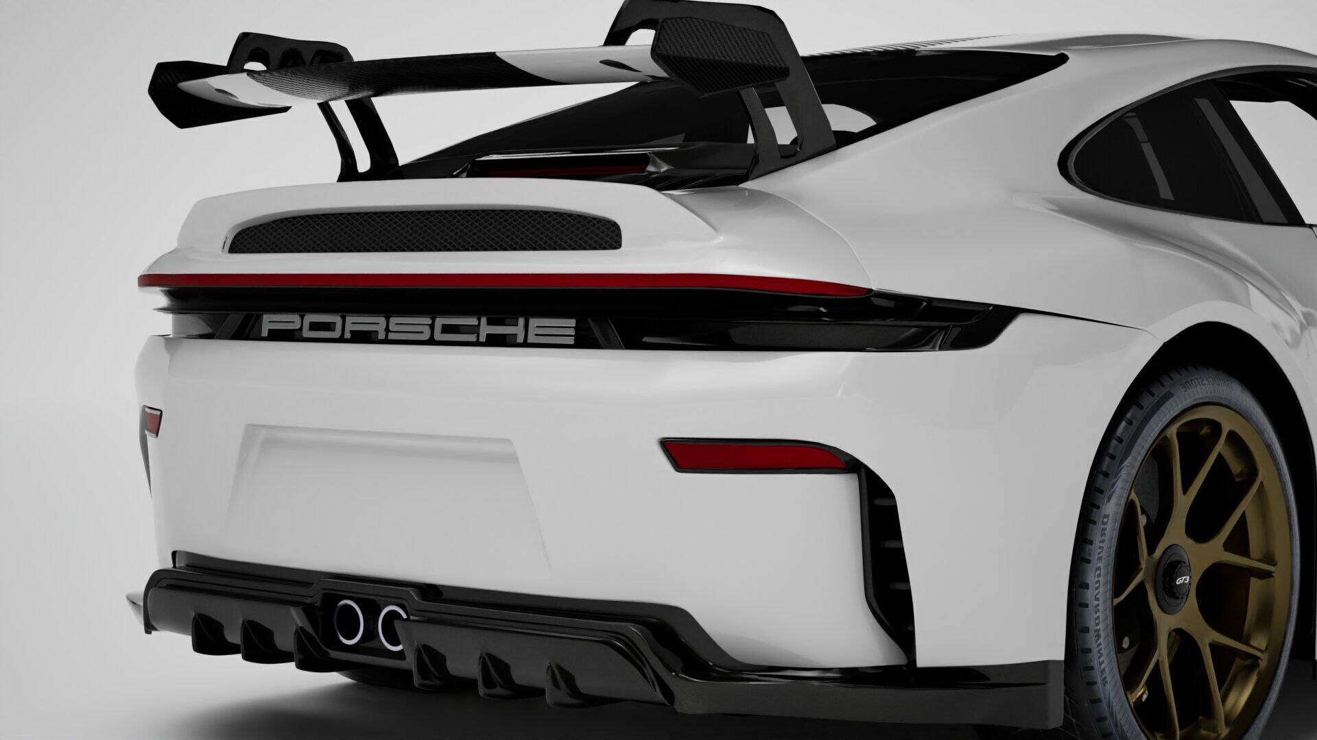 Porsche 911 GT3 Weissach 2025  3D model_6