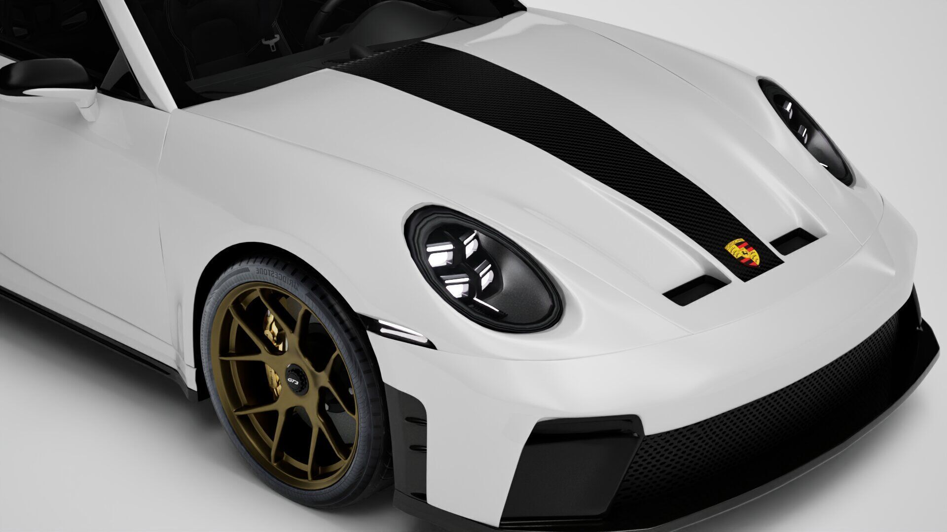 Porsche 911 GT3 Weissach 2025  3D model_5