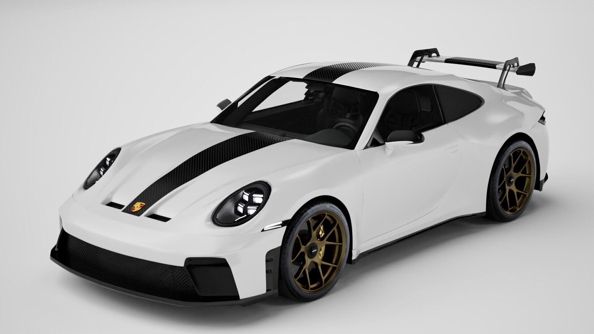 Porsche 911 GT3 Weissach 2025  3D model_2
