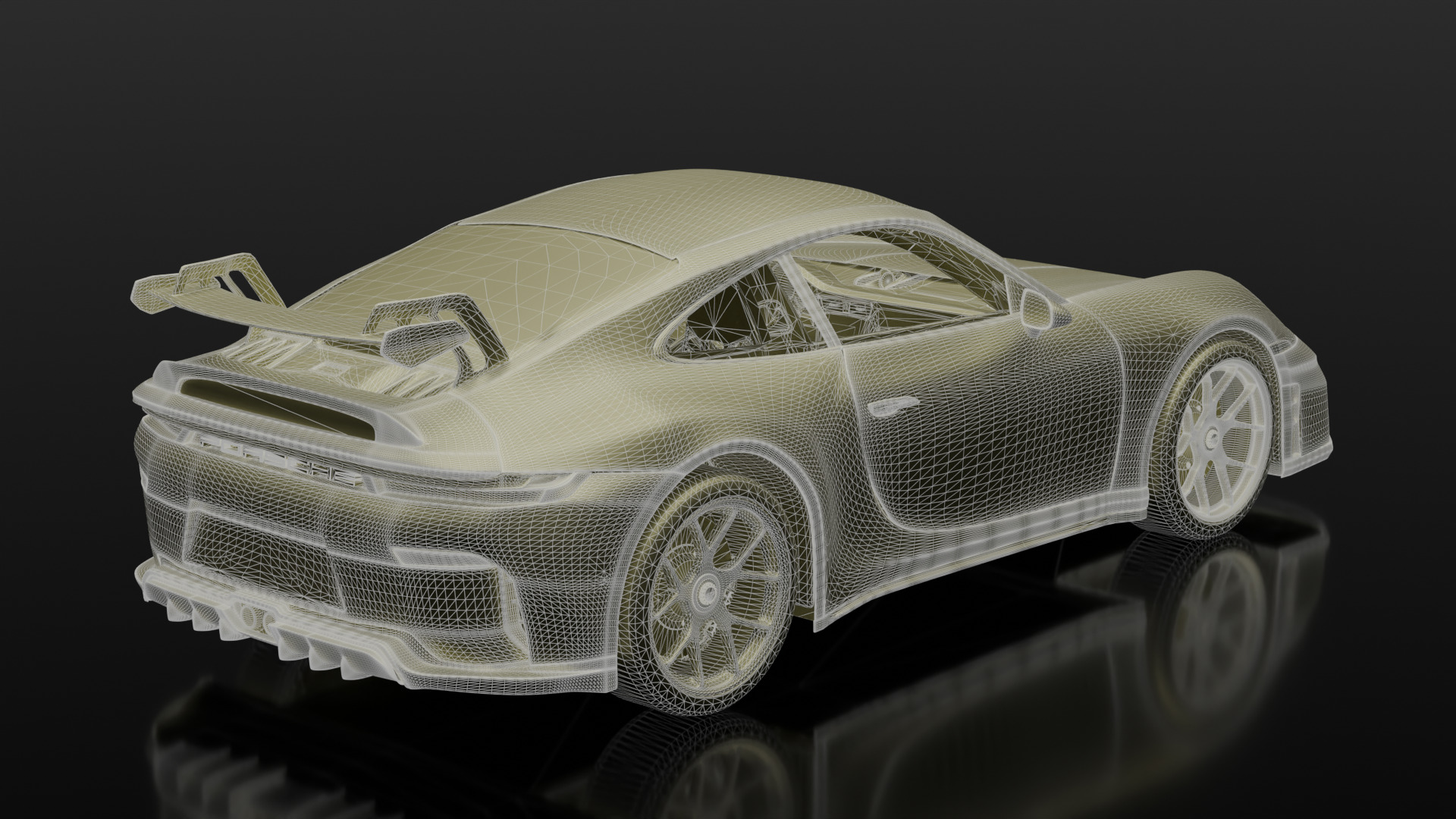 Porsche 911 GT3 Weissach 2025  3D model_8
