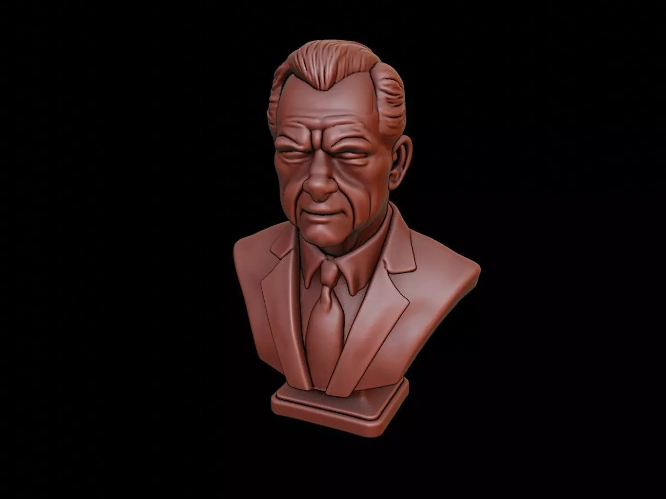 Richard Nixon Bust 3D print model