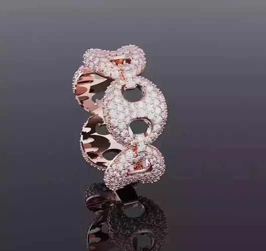Puff gucci link ring