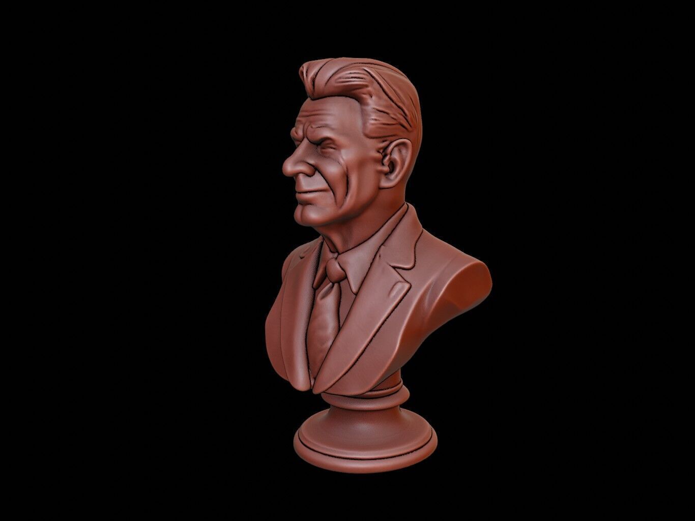 Ronald Reagan Bust 3D print model_2