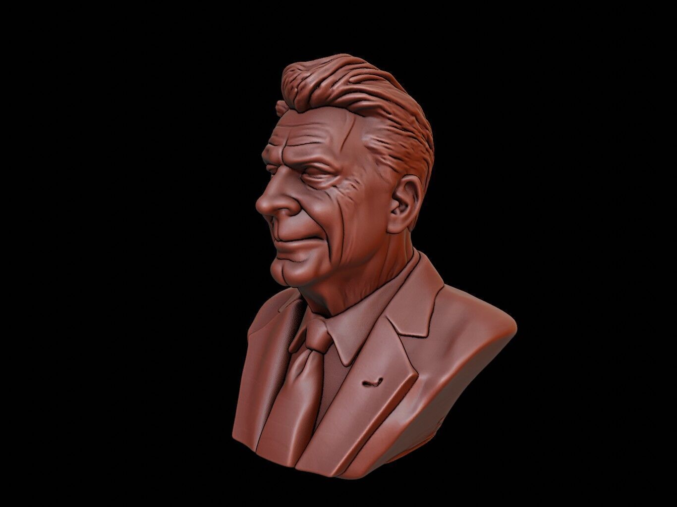 Ronald Reagan Bust 3D print model_2