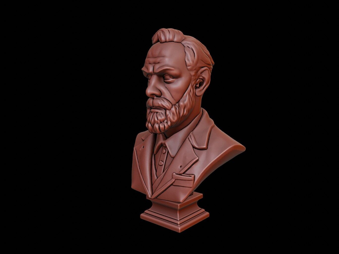 Sven Hedin Bust 3D print model_2