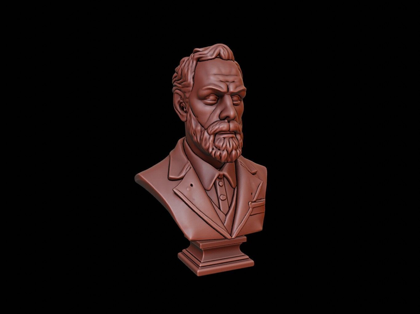Sven Hedin Bust 3D print model_1