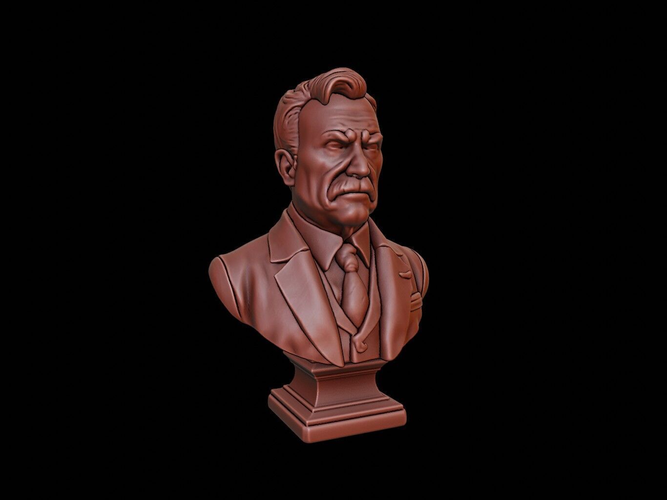 Theodore Roosevelt Bust 3D print model_1