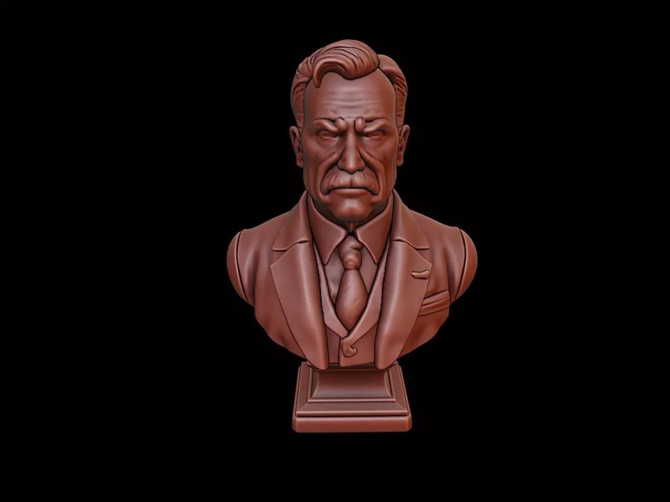 Theodore Roosevelt Bust 3D print model_0