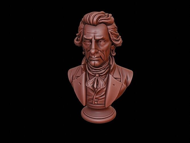 Thomas Jefferson Bust 3D print model