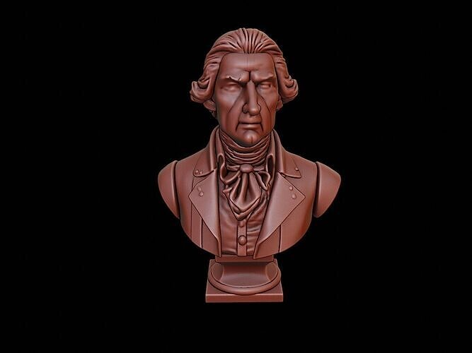 Thomas Jefferson Bust 3D print model
