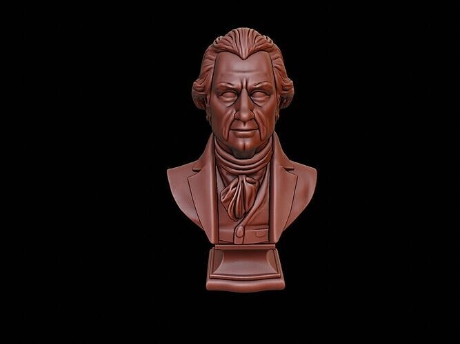 Thomas Jefferson Bust 3D print model
