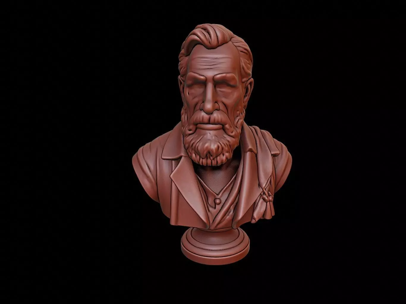 Thor Heyerdahl Bust 3D print model_0