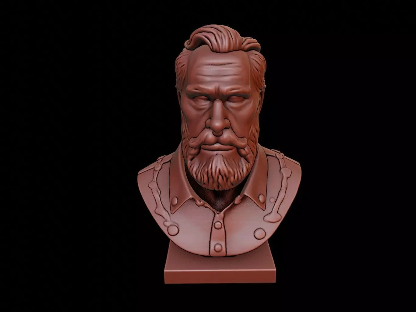 Thor Heyerdahl Bust 3D print model