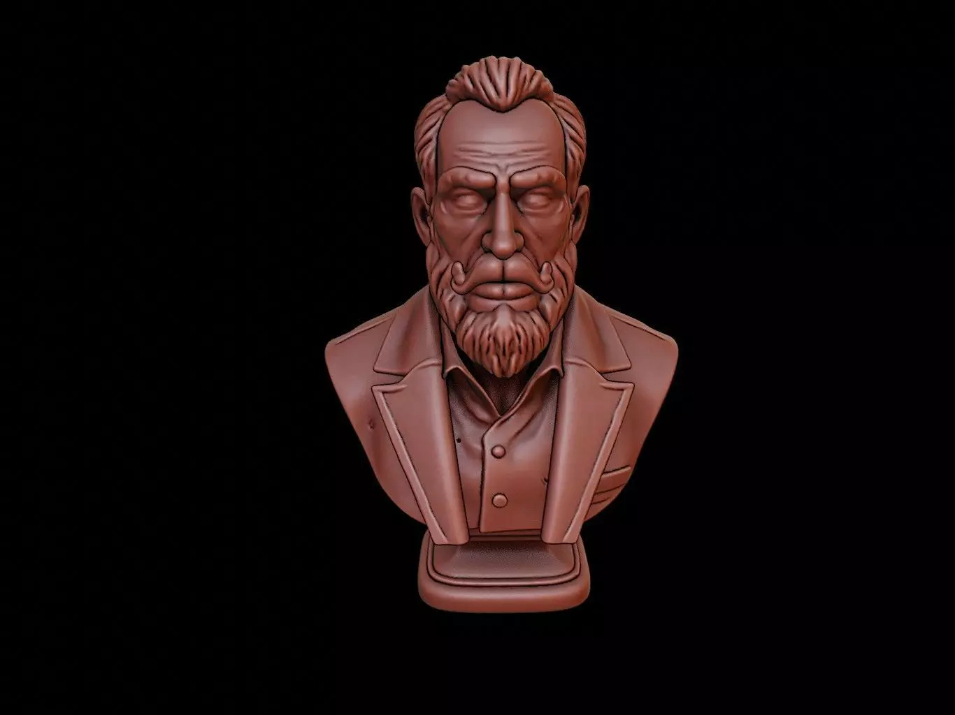Thor Heyerdahl Bust 3D print model_0