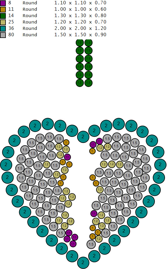 Broken heart pendant 3D print model_11