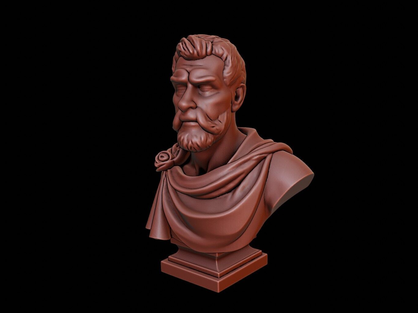 Tristao da Cunha Bust 3D print model_2
