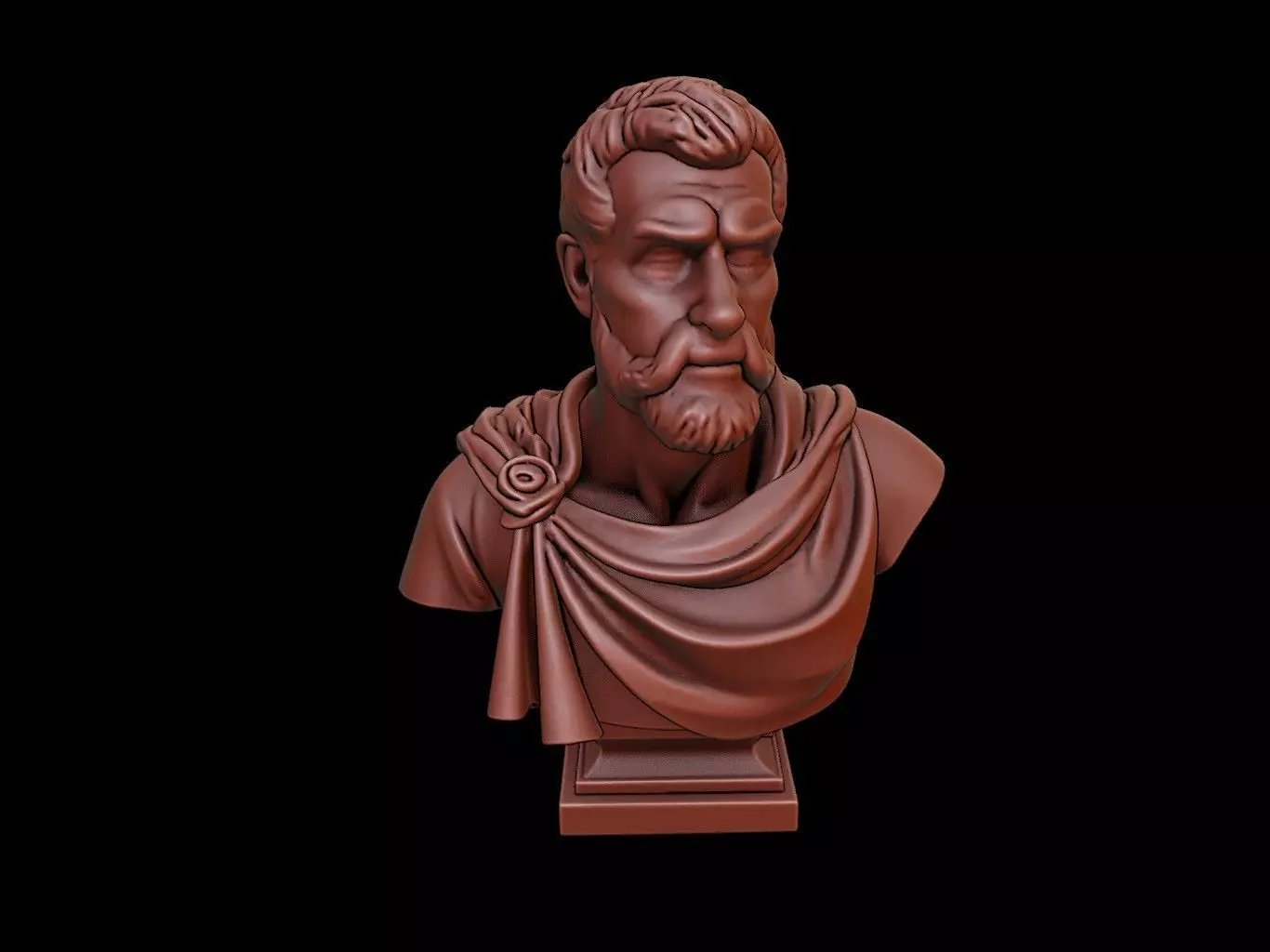 Tristao da Cunha Bust 3D print model_0