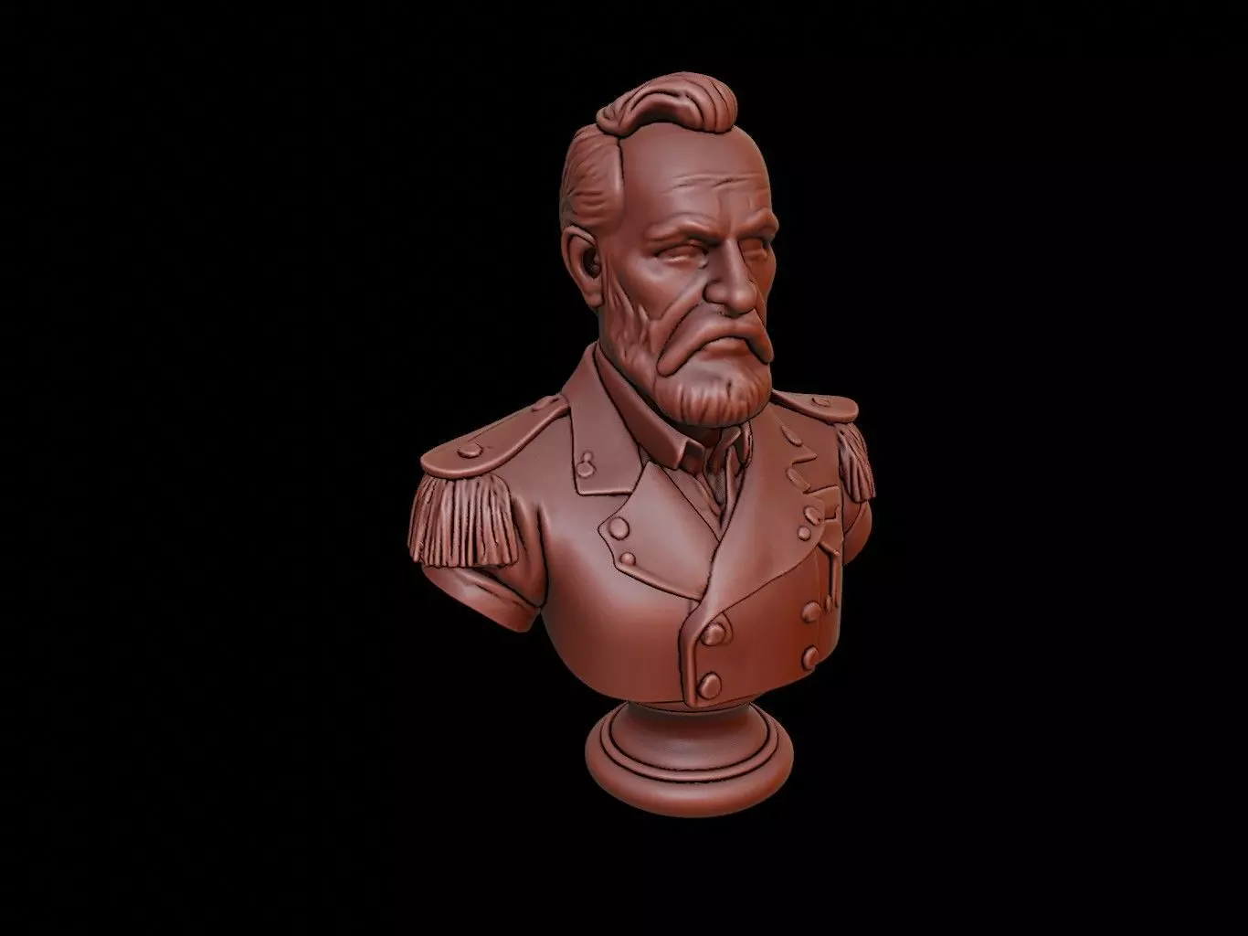 Ulysses S Grant Bust 3D print model