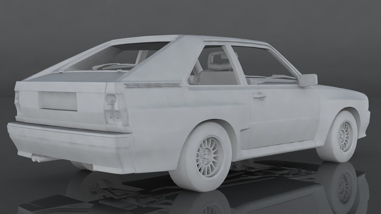 Audi Sport Quattro Low-poly 3D model_8