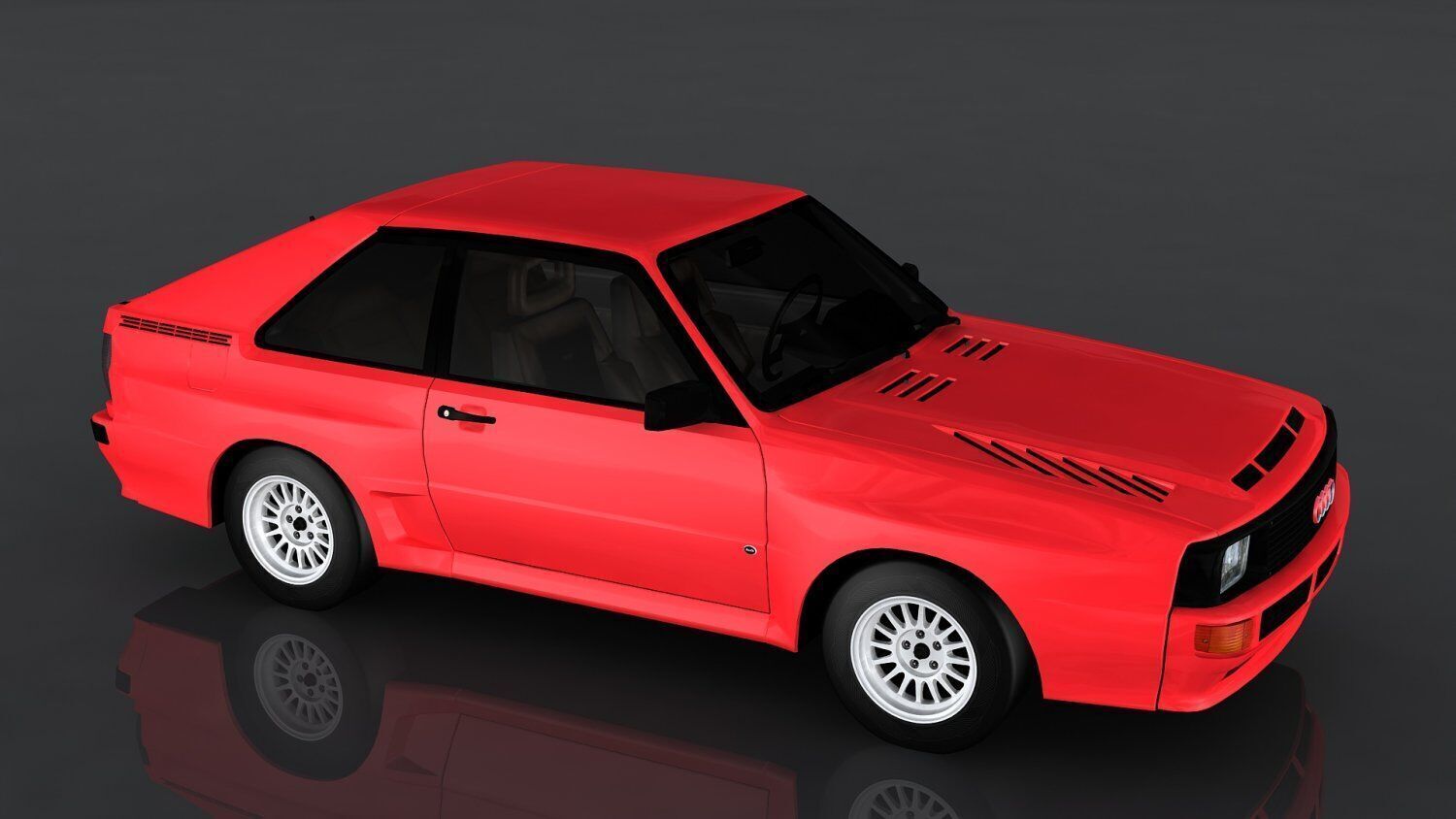 Audi Sport Quattro Low-poly 3D model_2
