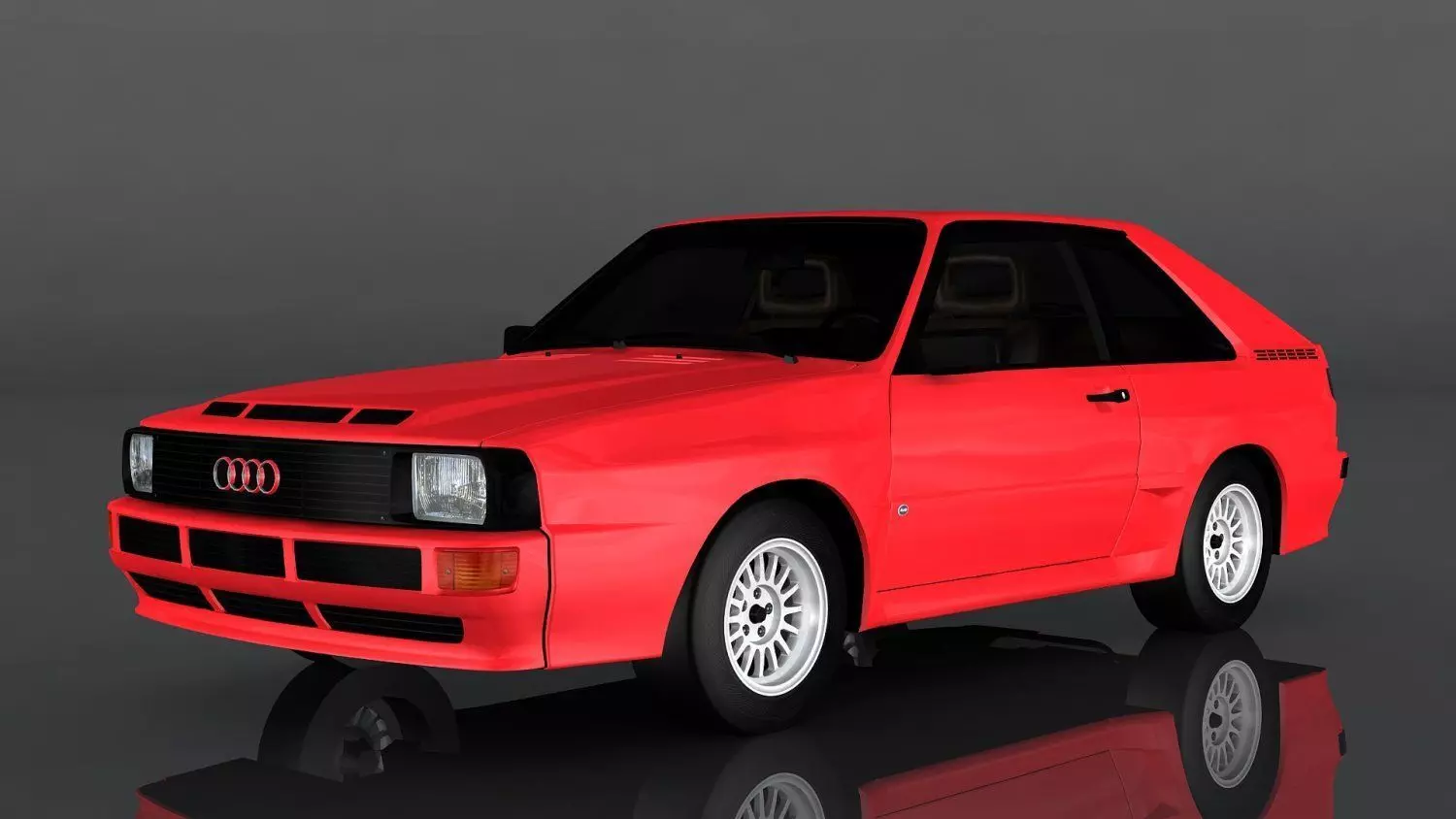 Audi Sport Quattro Low-poly 3D model_0