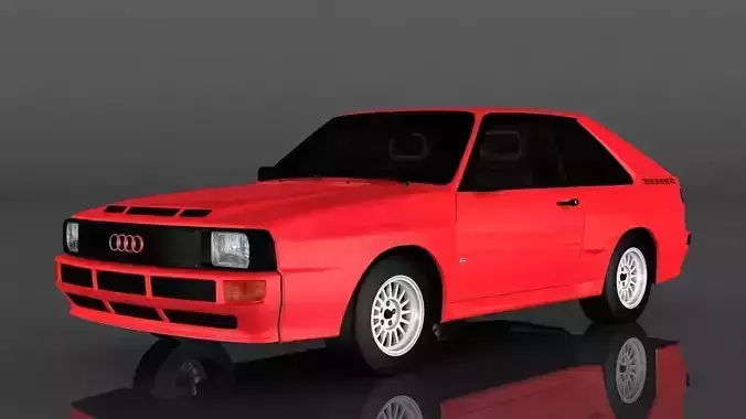 Audi Sport Quattro Low-poly 3D model