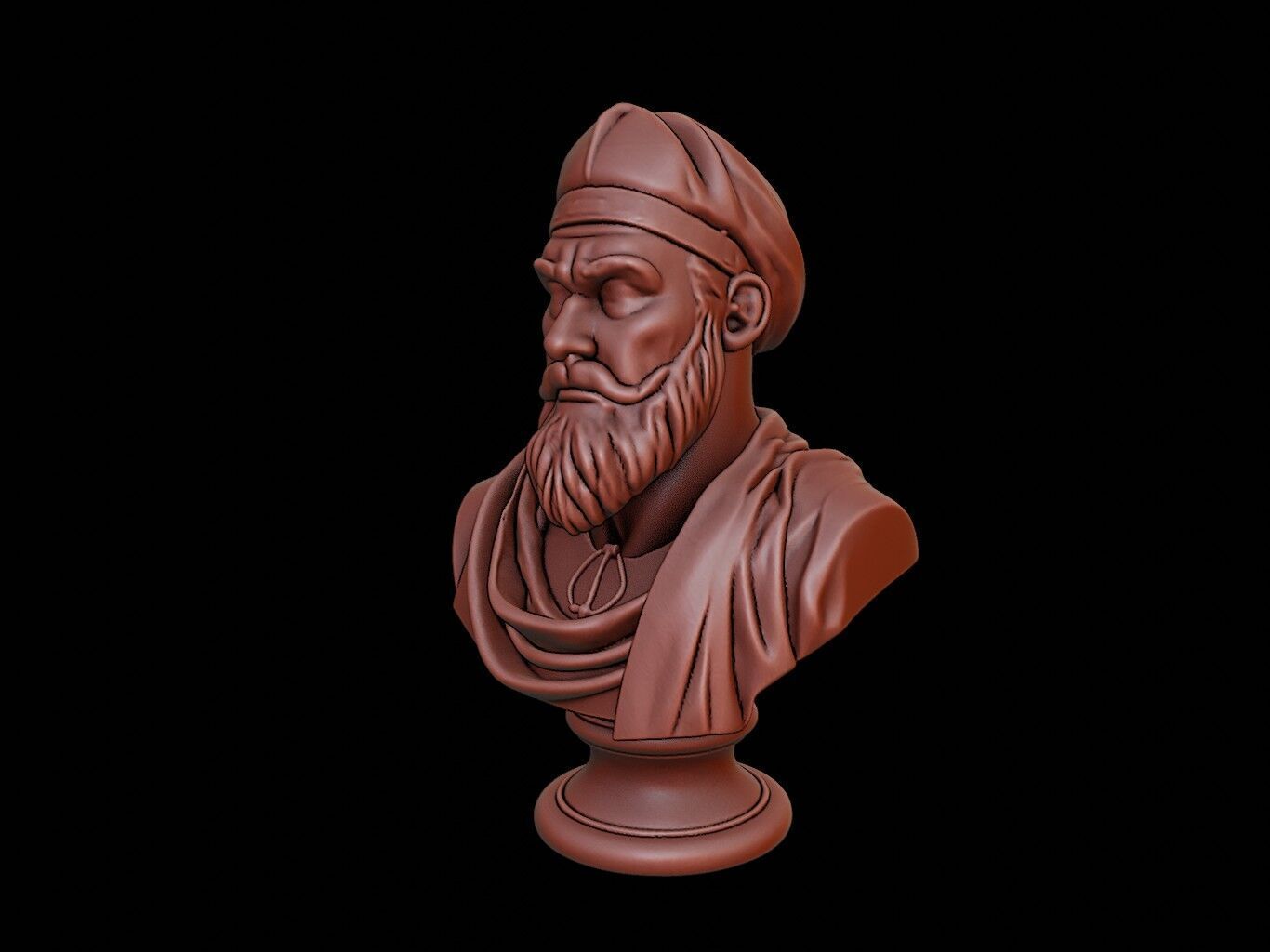 Vasco da Gama Bust 3D print model_2
