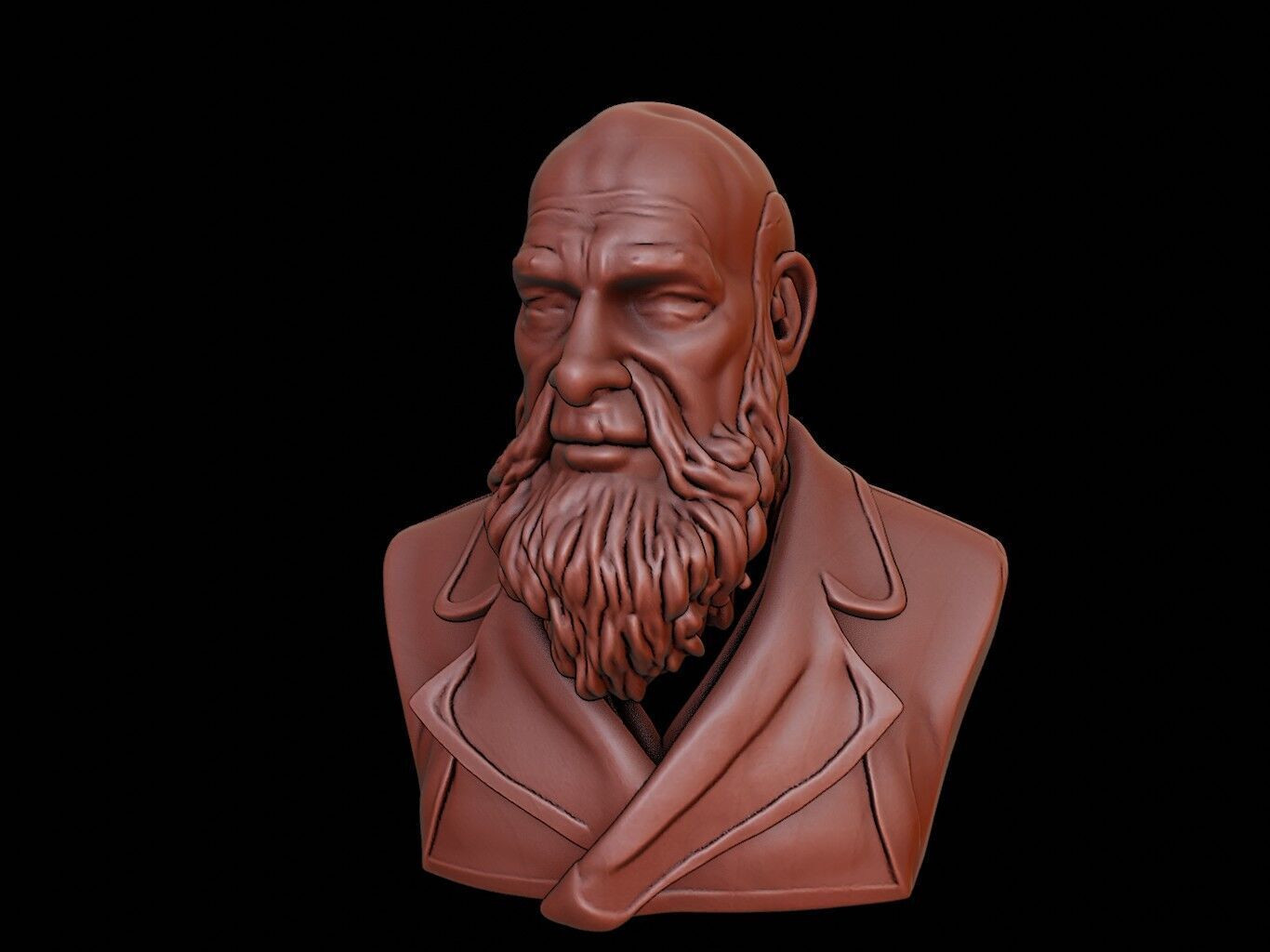 Vitus Bering Bust 3D print model_2