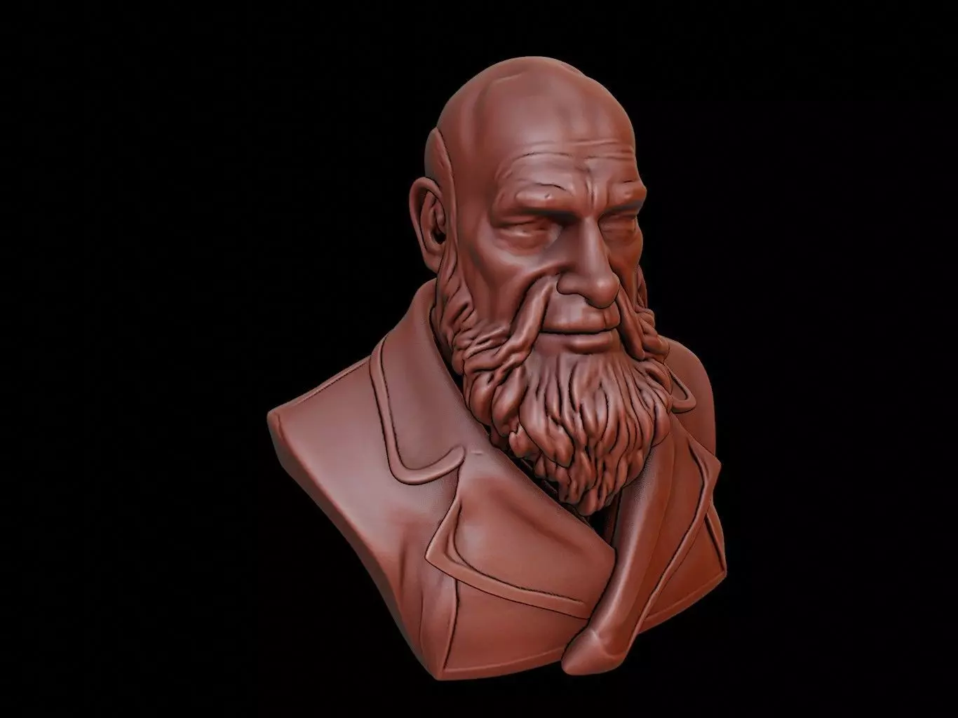 Vitus Bering Bust 3D print model_0