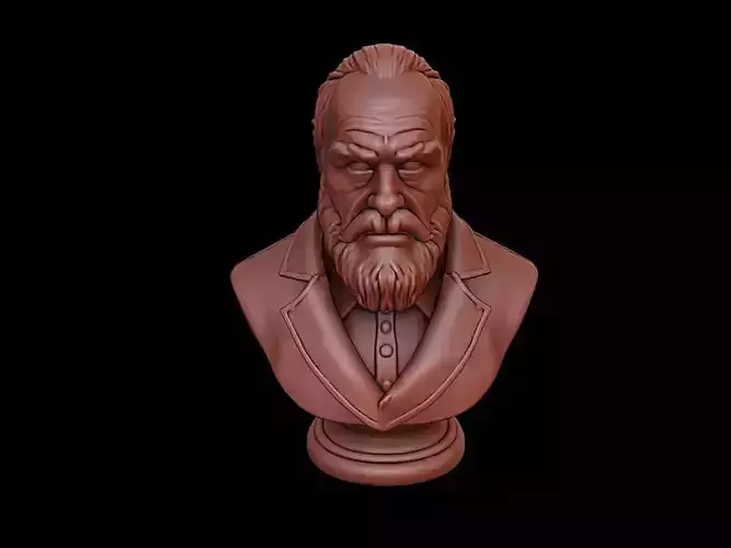 Vitus Bering Bust 3D print model