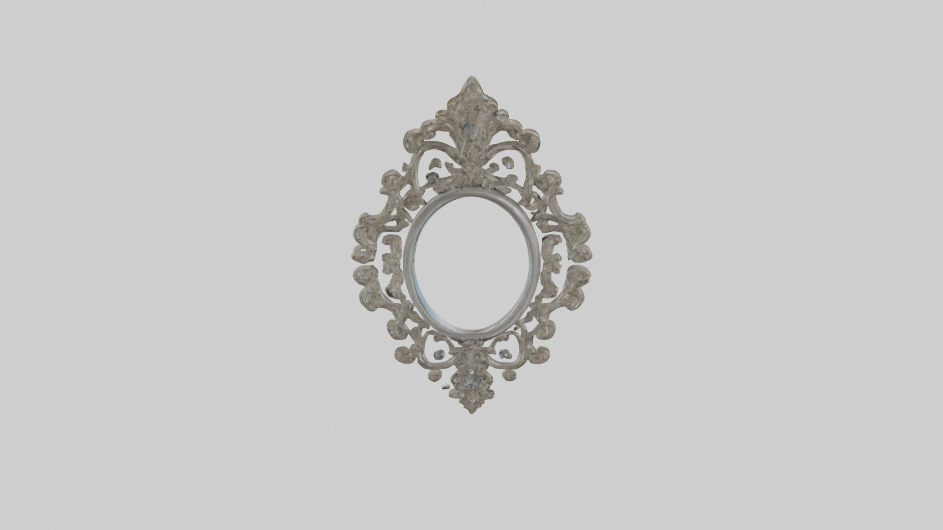 Embellished Wall Mirrors Low-poly 3D model_27