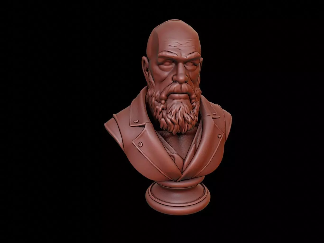Vitus Bering Bust 3D print model_0