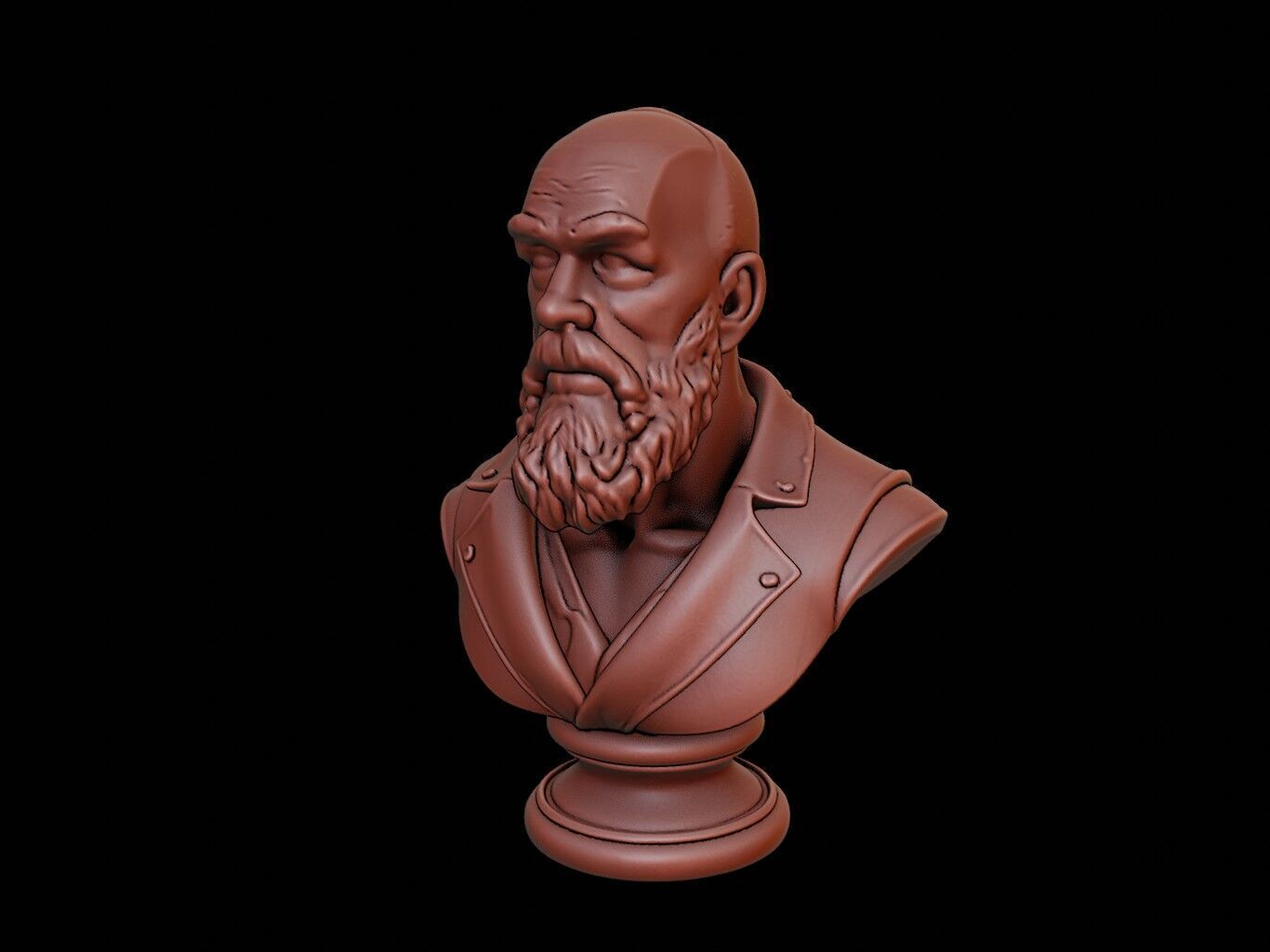 Vitus Bering Bust 3D print model_2