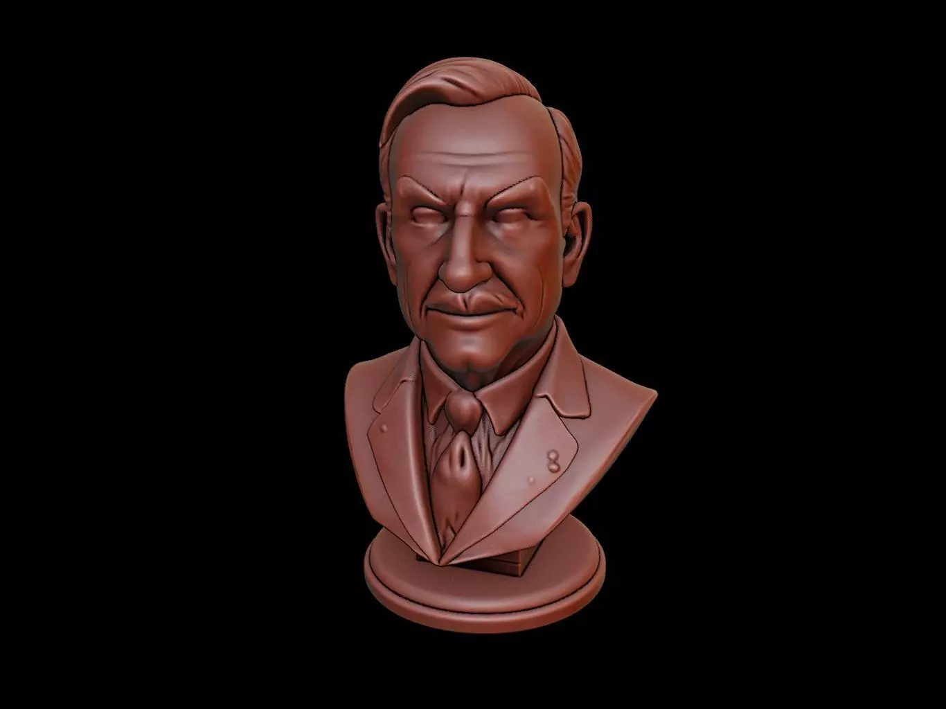 Warren G Harding Bust 3D print model_0