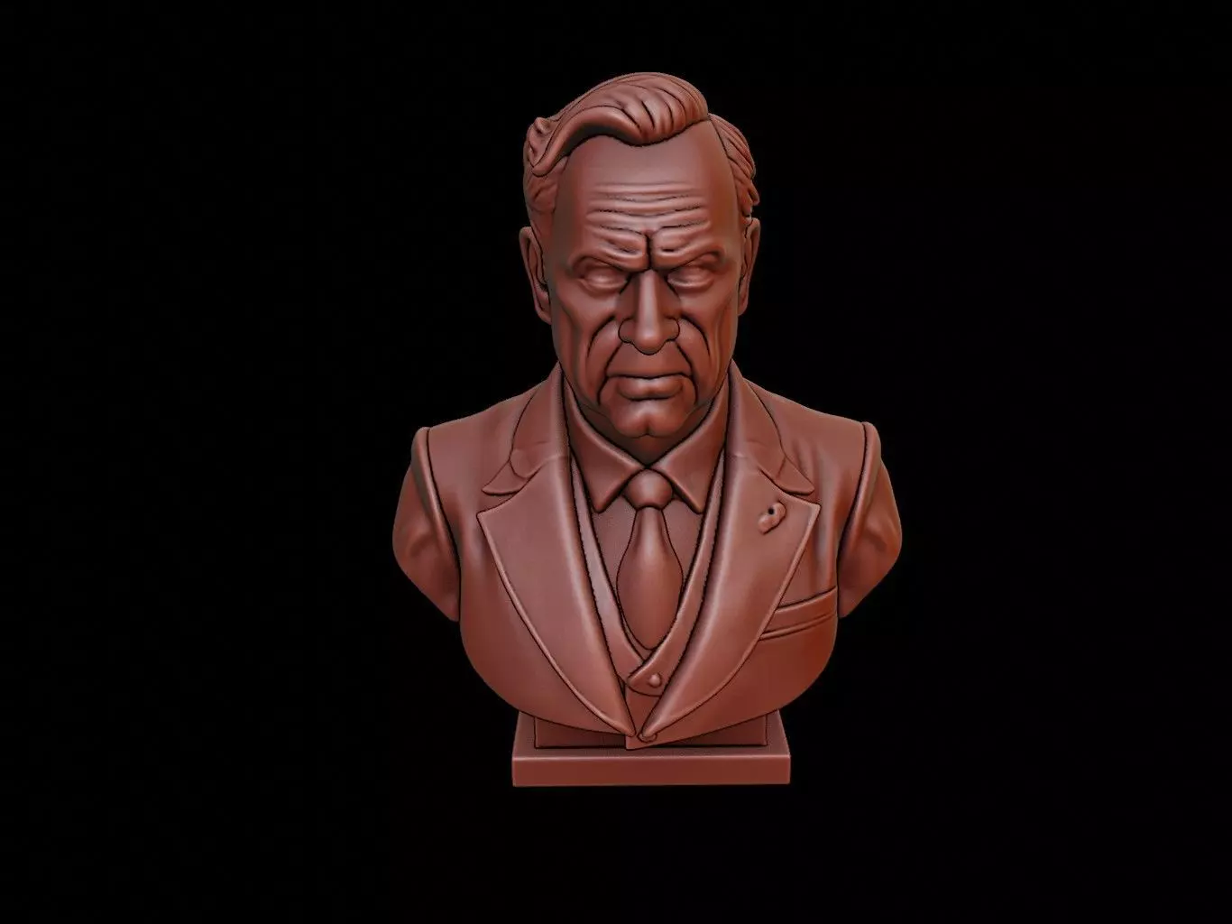 William H Taft Bust 3D print model