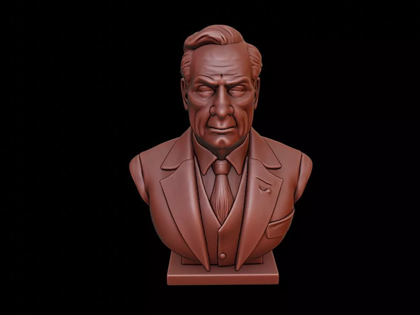 William H Taft Bust 3D print model_0
