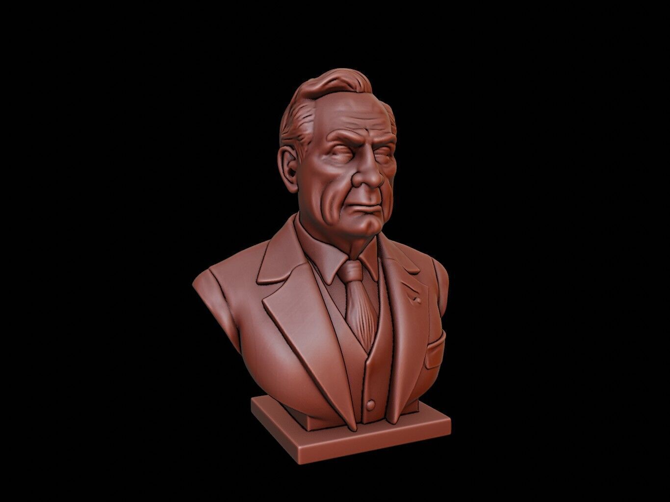 William H Taft Bust 3D print model_1